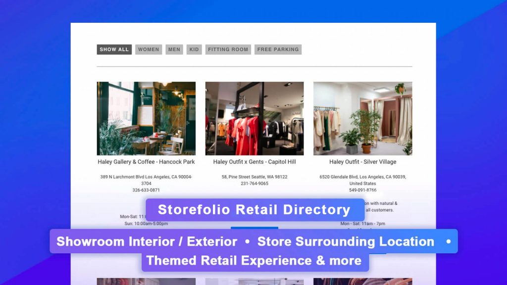 Storefolio Retail Directory Listing App for Shopify eCommerce Online Store